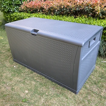 Outdoor Patio Garden Furniture Large Capacity 121 Gallon Heavy Duty Container Box Plastic Storage