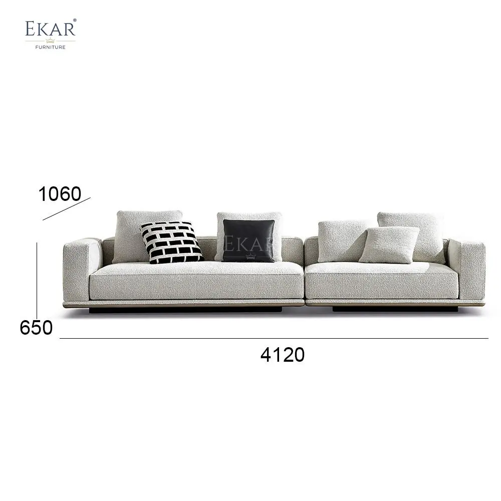 product contemporary two seater sofa with spacious coffee table stylish living room set-68