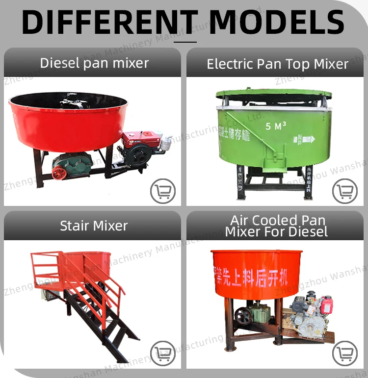Concrete Pan Mixer For Brick Cement Mixer Mortar Pan Mixer Gearbox
