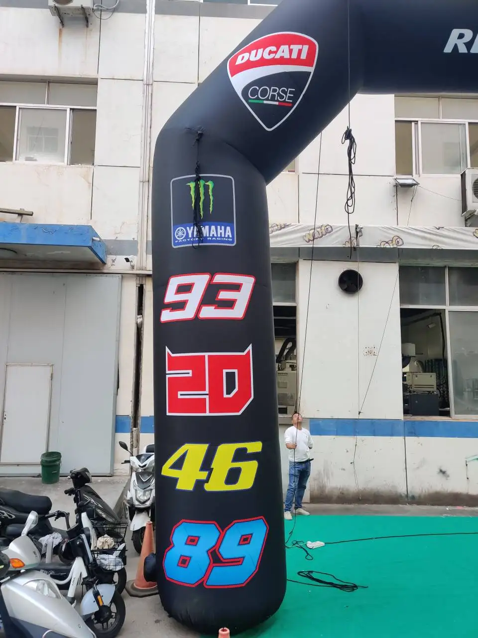 Branded Inflatable Racing Start/Finish Arch, Promotional Advertising Blow up Inflatable for Motorsport Event