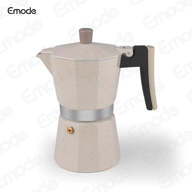 Stone Design Induction Bottom Mocha Coffee Pot Eco-friendly
