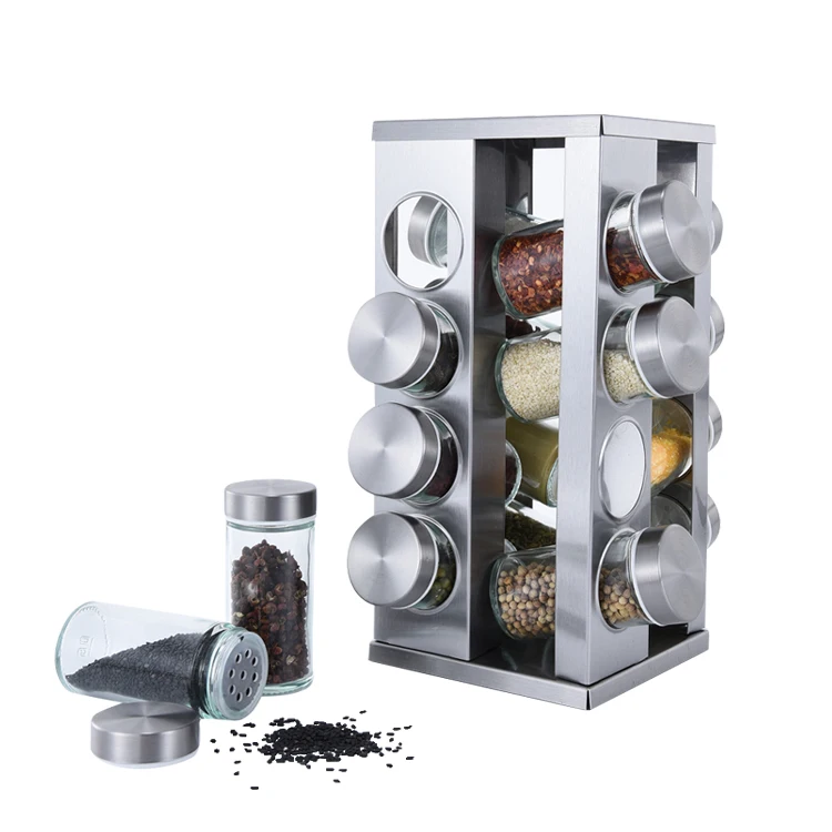 16-Bottle Revolving Spice Rack