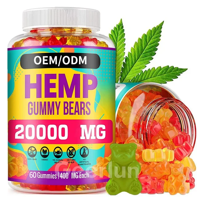 Private Label OEM Hemp Oil Nootropic Supplement Improve Memory and Brain Health HEMP Bear Gummies