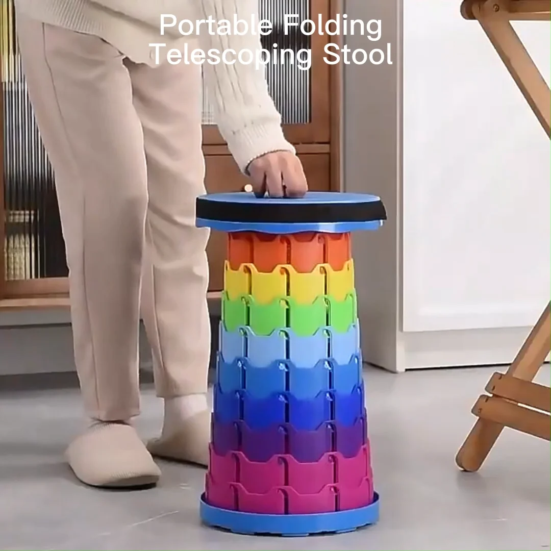 Foldable Outdoor Stool - Perfect for Camping and Gardens