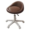 Caramel marron + pieds blancs, cuir microfibre 3 couches