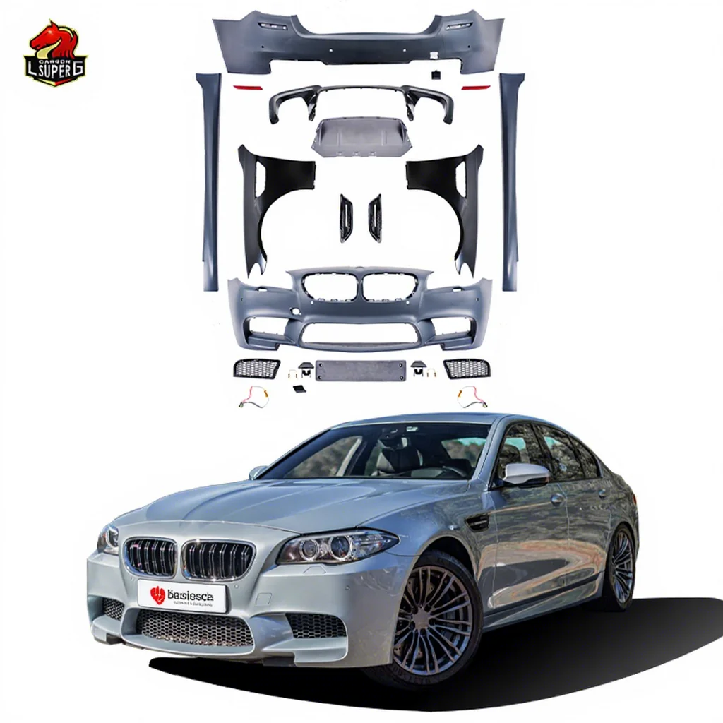 2010-2017 M5 Car Bumper For BMW 5 Series F10 F18 Body Kit Rear Bumper And Front Bumper Side Skirts