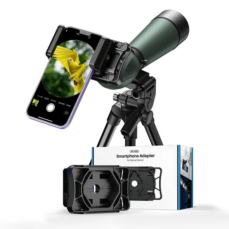 APEXEL Spotting Scope Mobile Phone Adapter Versatile Mount