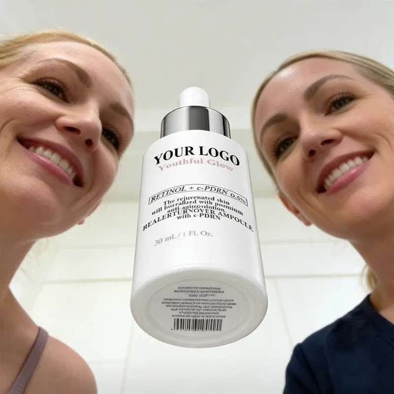 Retinol + C-PDRN Serum Youthful Skin Glow Improve Skin Barrier Anti Aging Wrinkle Peptides Collagen Cell Renew