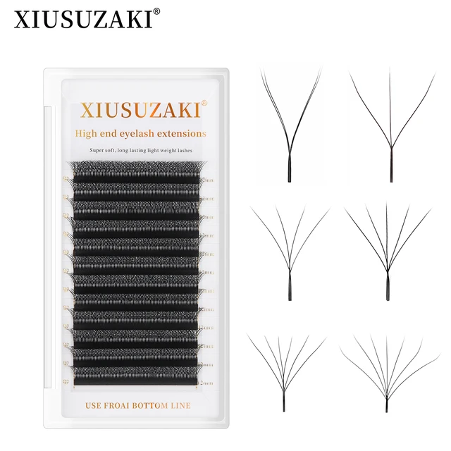 XIUSUZAKI 2D 3D 4D 5D 6D 7D 8D W Lashes Automatic Flowering Premade Natural Individual yy Lashes Trays Eyelashes Extensions
