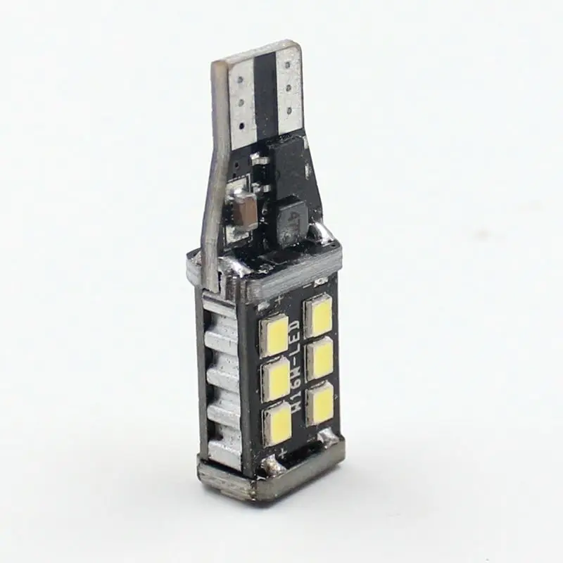 15SMD 2835 T15 LED Width Lamp Lights Bulbs Canbus 921 912 906 T15 W16W LED Brake Lamp Stop Tail Light Bulbs