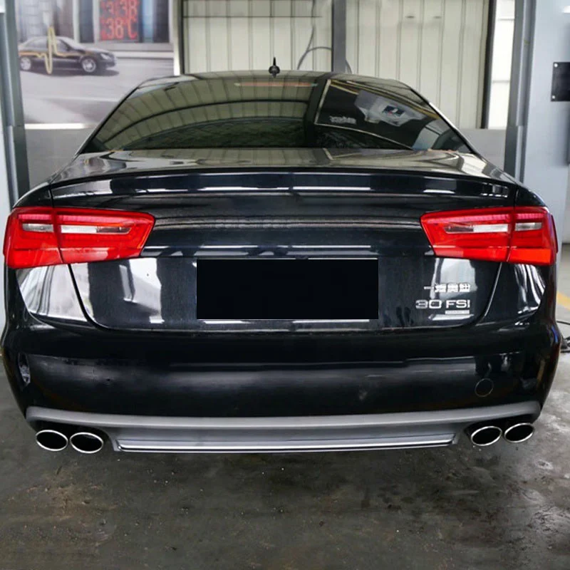 S6 Diffuser with Tailpipe for Audi A6 Non-Sline 2012-2016