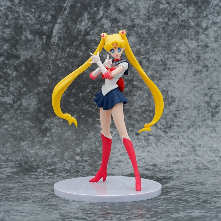 ENFILY – Figurine Sailor Moon En PVC – 13 Cm – Personnage D’anime Classique – Collection Décoration Bureau – Cadeau Fan