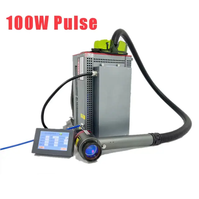 Fiber 50W Pauls Rust Paint Removal 100w Laser Cleaning Machine For Metal Surface