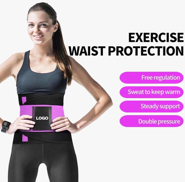 Gym Sweat Waist Trimmer Lumbar Support Trainer Shaper Back Brace
