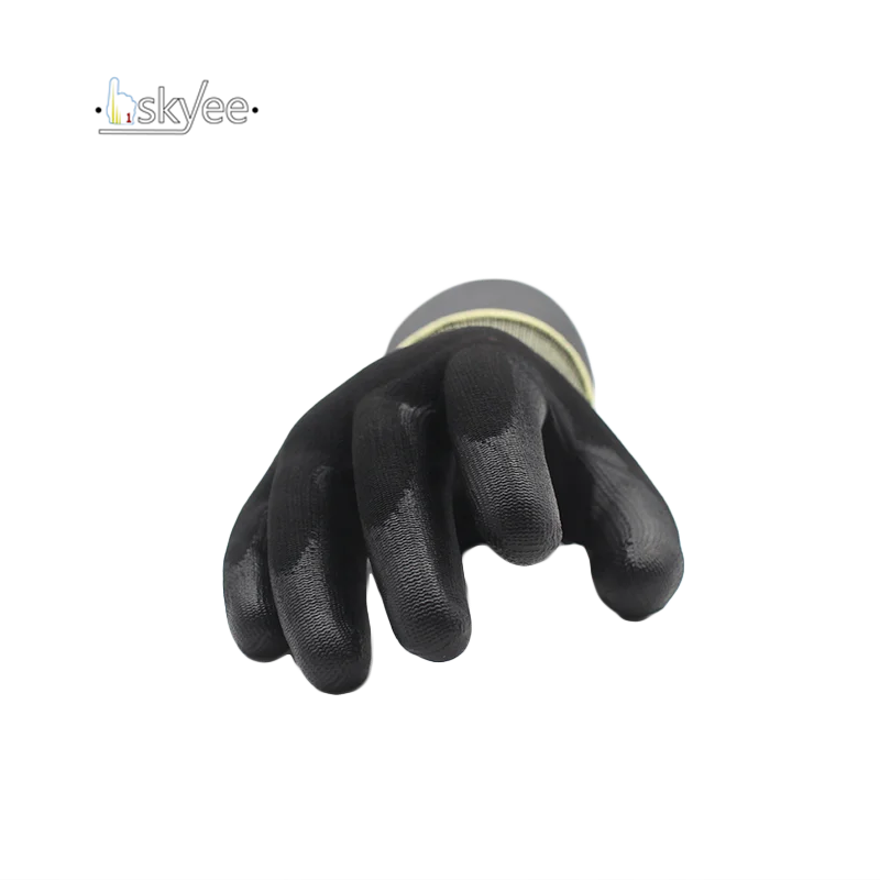 SKYEE ANSI 13-игла с полностью ориентированной нитью, покрытая Полиуретаном Устойчивый К Проколам перемещение перчатки с ручкой для строительства