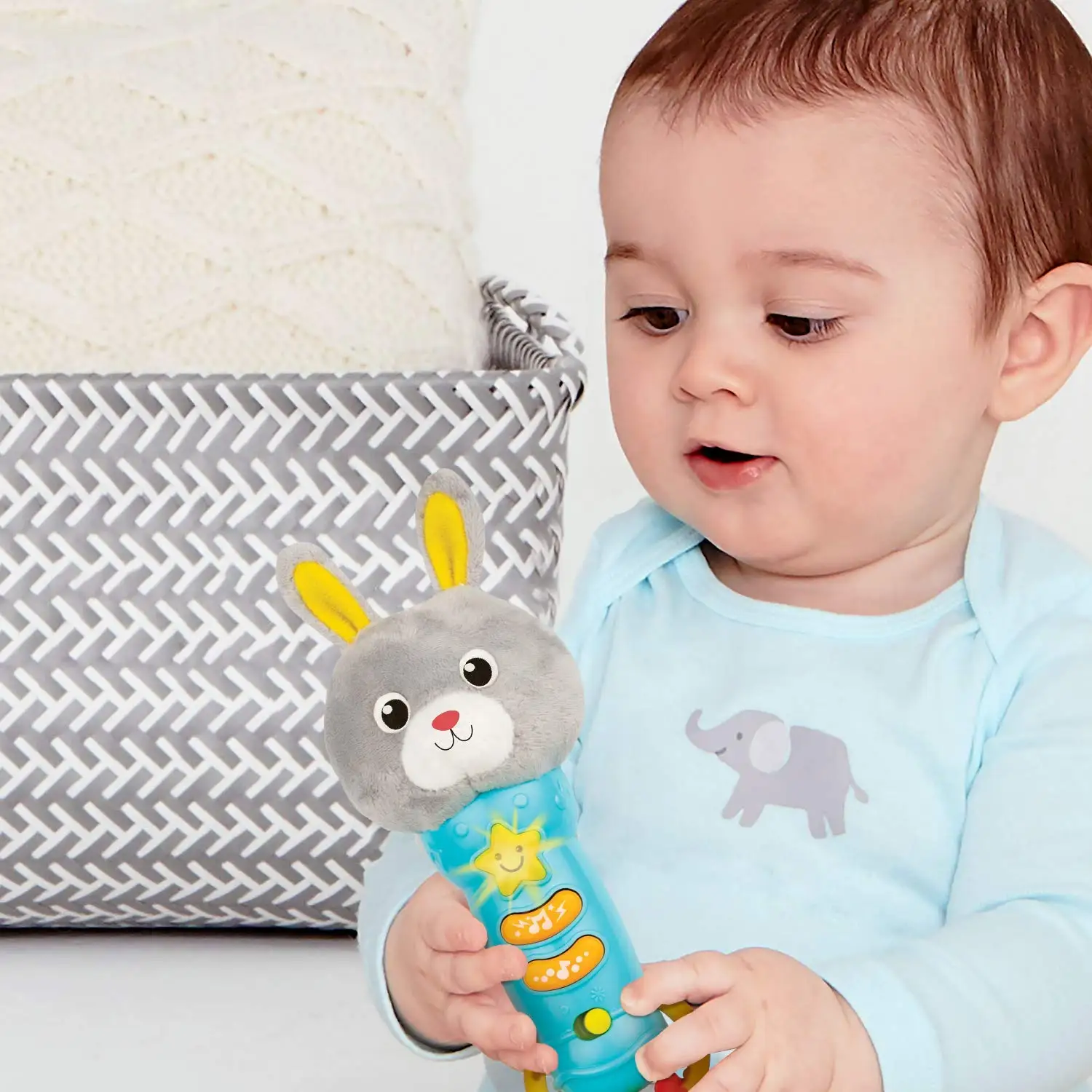 Custom Musical & Rattle Teething Toys with Lights Educational Baby Supplies for 6 Months and up manufacture