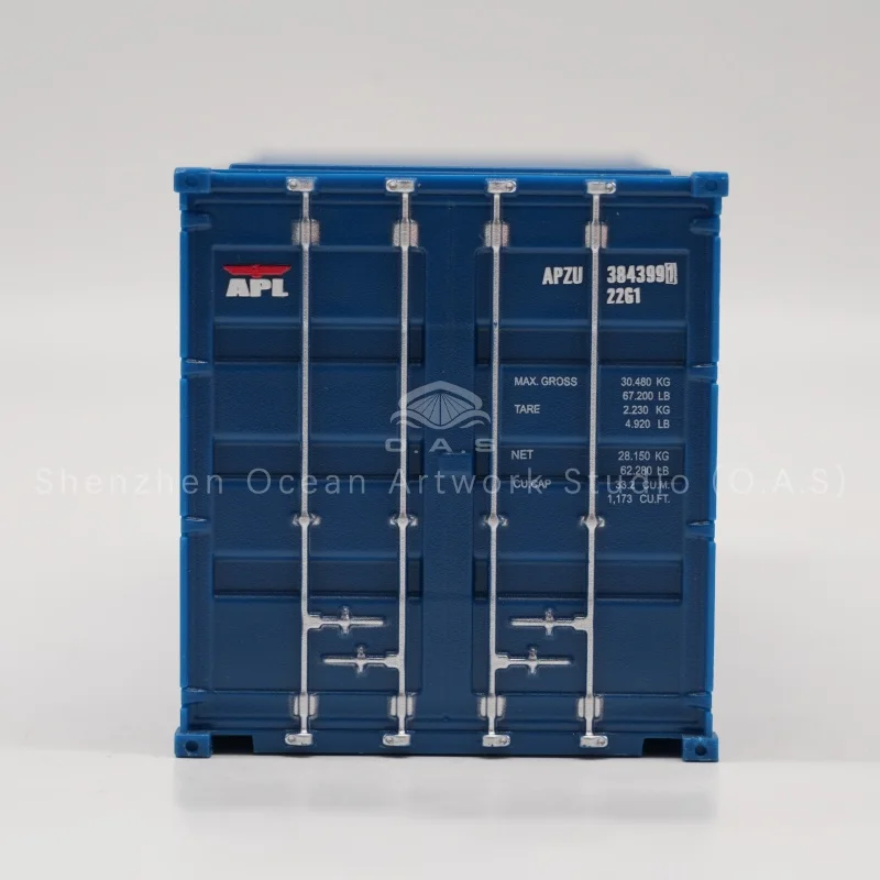 Exquisite APL miniature container model, realistic shipping container replica. Fully custom made with custom logos and colors. Perfect corporate gift, exhibition display ornament for logistics & shipping firms. Factory direct, available for bulk wholesale orders.Amber@vesselmodel.com Tel：+86 18038048785