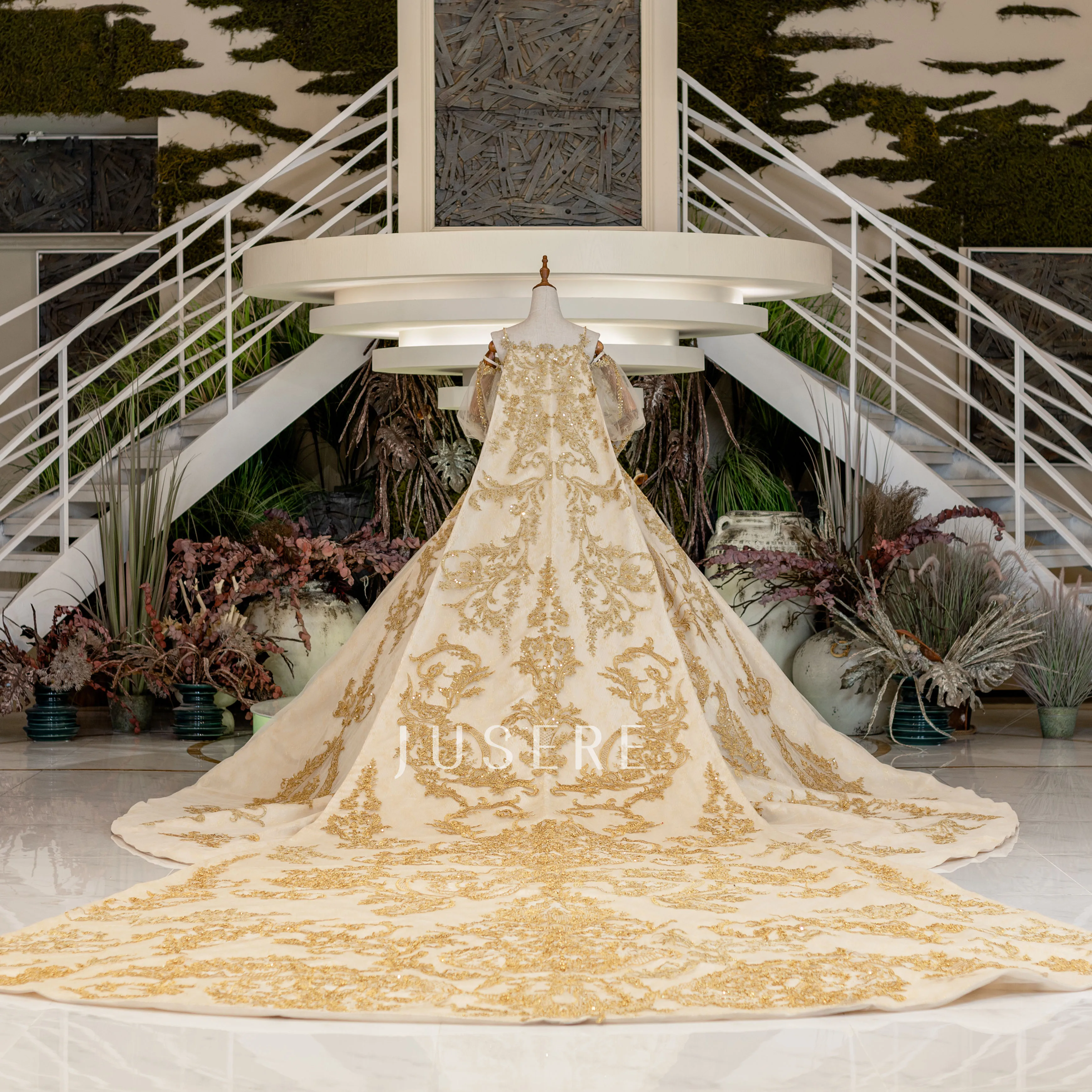 slim fit dress slacks Off Shoulder Gold Embroidery Habesha Dress Elegant Ethiopian Wedding Dress Traditional Ethiopian Wedding Dress Xs main image 1