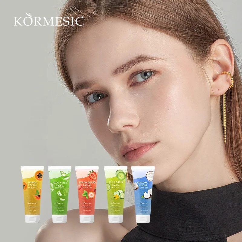 Private Label KORMESIC Blemish Clearing Deep Cleansing&Exfoliator Nourishing&Smoothing Facial Scrub Gel