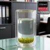Très grand récipient transparent de 350 ml sans couvercle, à base arrondie et surélevée.