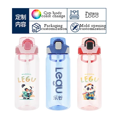 Customizable Large Capacity Sports Cup High-Temperature Resistant Portable Gym Food Grade Plastic Direct Drinking for Adults'