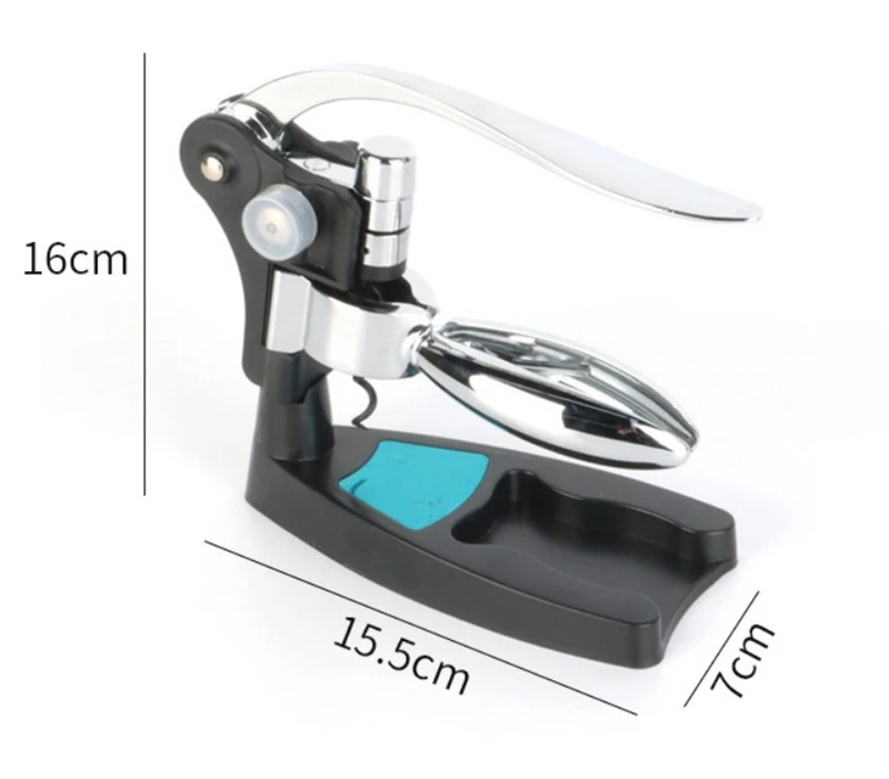 Hxy Deluxe 4 In 1 Rabbit Ear Style Vertical Lever Cork Wine Opener