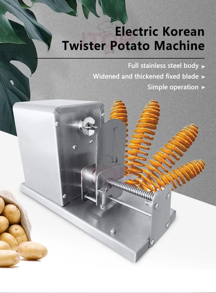 Battery Type Tornado Spiral Potato Slicing Machine Electric Spiral