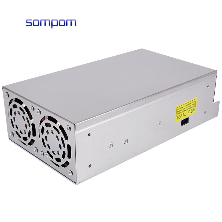 Sompom импульсный источник питания постоянного тока 24В 25А 600 Вт Светодиодный драйвер