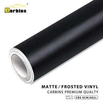 carbins matte black car wrap vinyl