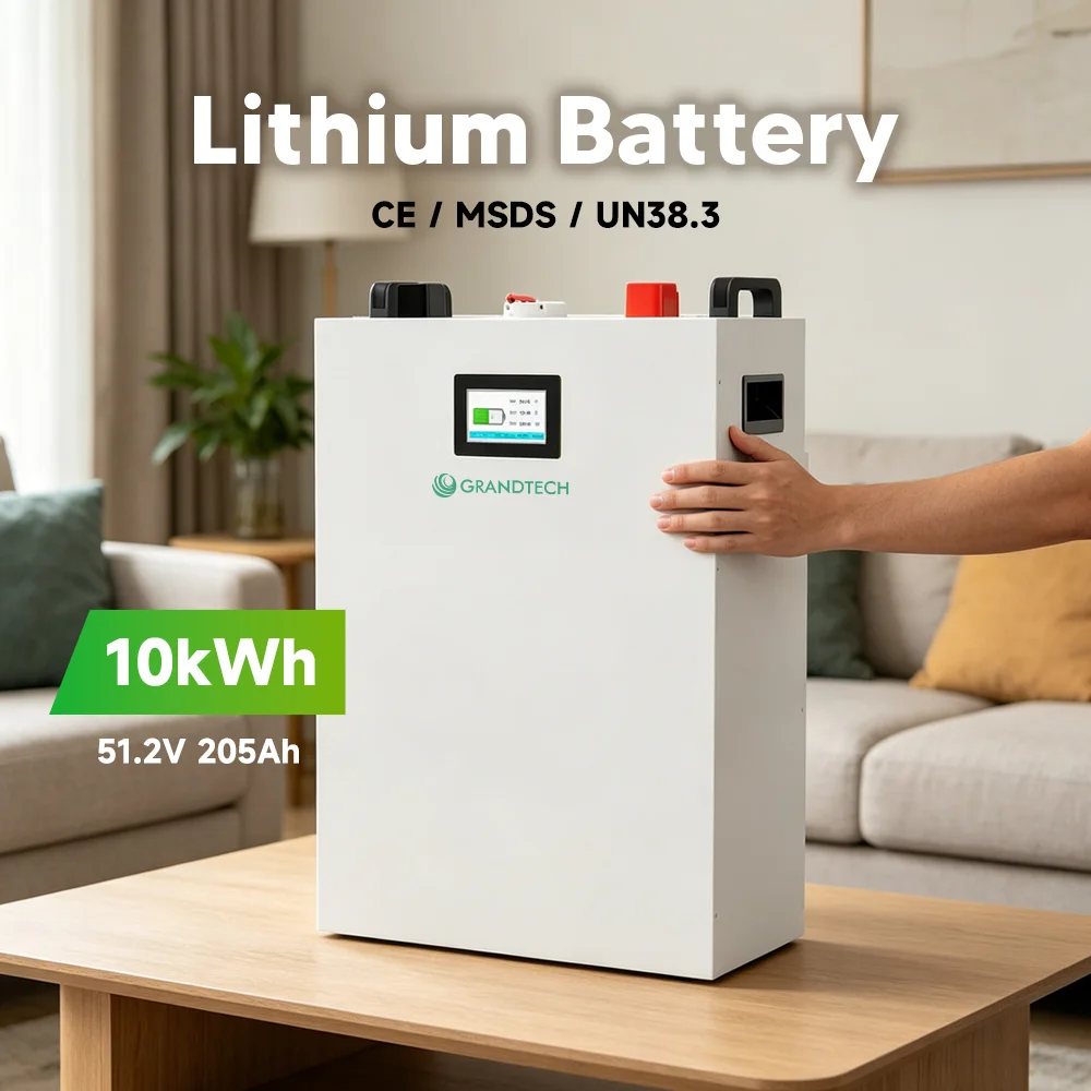 Batería de litio de ciclo profundo con BMS inteligente, de 100 Ah o 200 Ah y 48 V; batería montada en rack para almacenamiento de energía solar, de 10 kWh, 20 kWh y 30 kWh