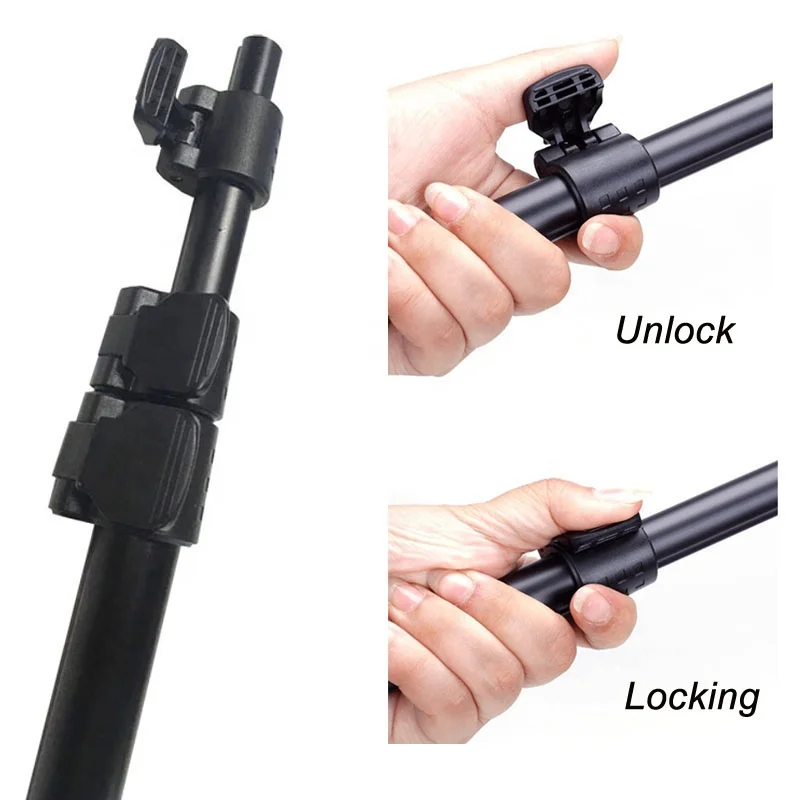 Удлиняемый алюминиевый Телескопический монопод для камеры спорта на открытом воздухе