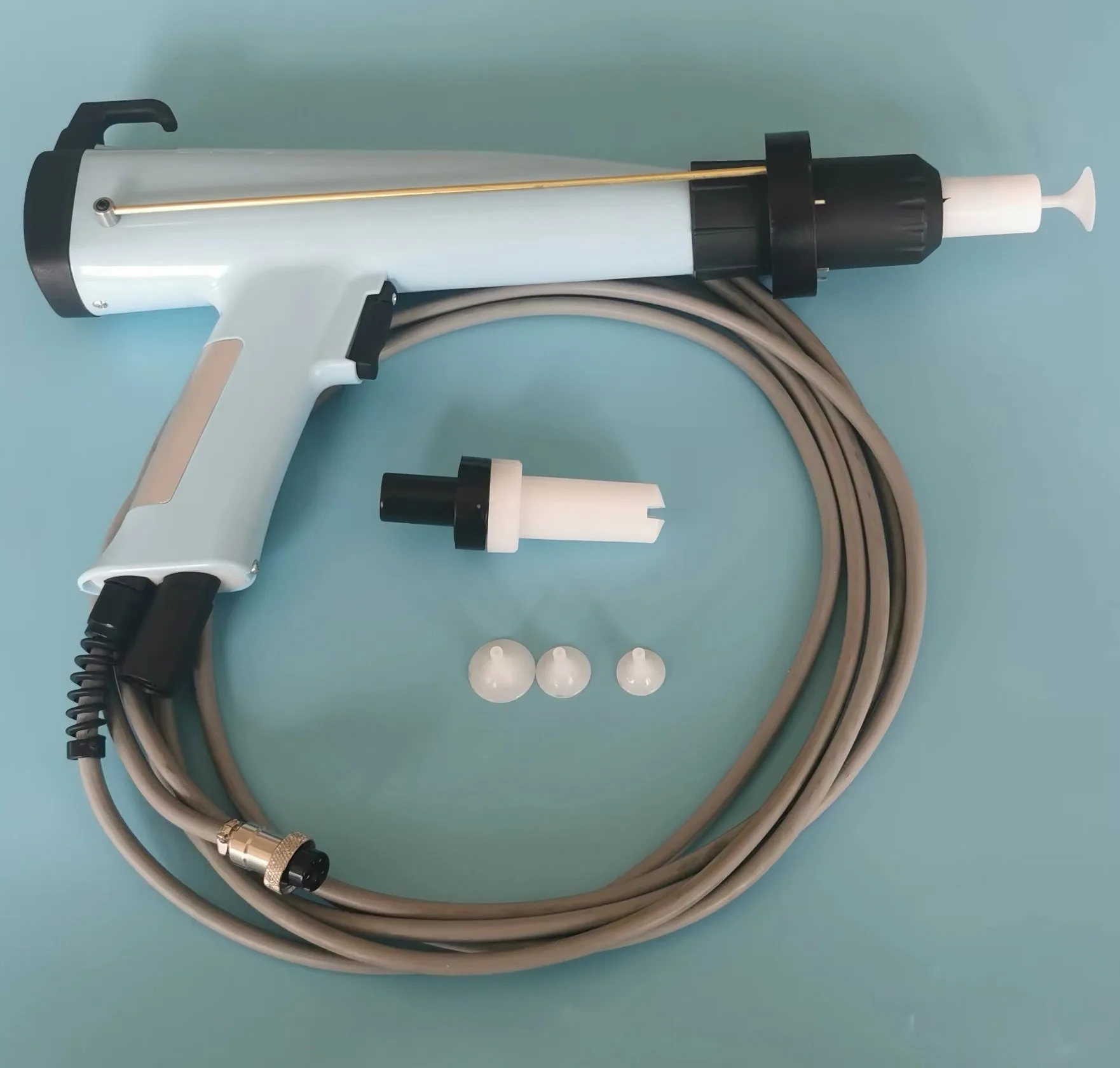 WX-258 90kV Portable Powder Coating Gun Systems on Second Coats Third Multiple for Alloy Car Wheel Hub Rims Painting