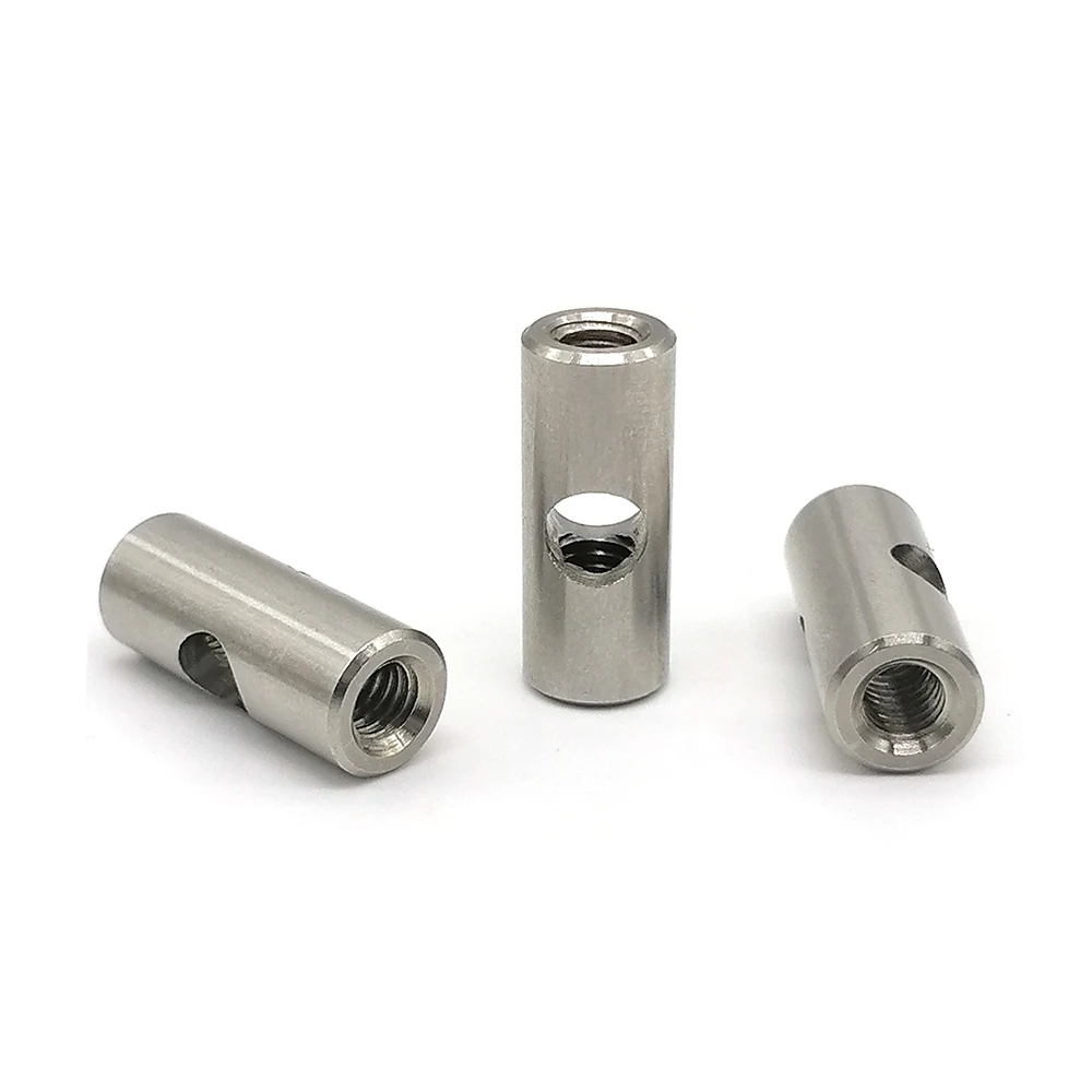 High Precision Connecting M3 Dowel Hole Barrel Nutm10 Stainless Steel Cross Dowel Barrel Nut Mebel
