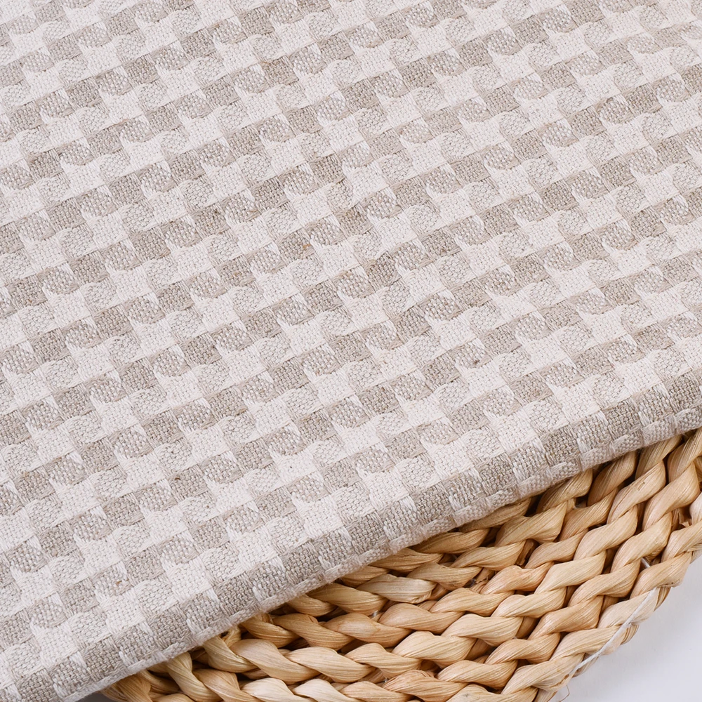 product wholesale woven linen cotton viscose mix blend yarn dyed fabric for blouse skirts suit cloth-5