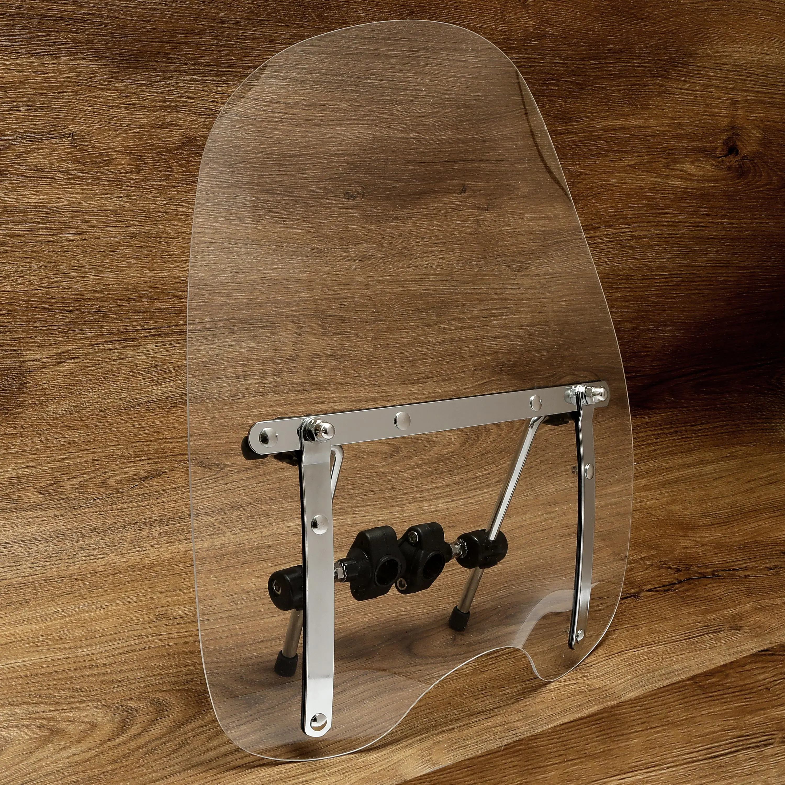 Parabrezza Motocicletta Universale Trasparente 19x17" - Adatto Per Manubri 7/8" E 1"