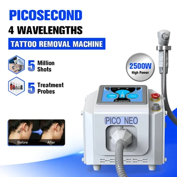 New Portable 532nm 755nm 1064nm 1320nm Picosecond Tattoo Removal Machine Suppliers 2024 OEM nd yag Laser Tattoo Removal Machine