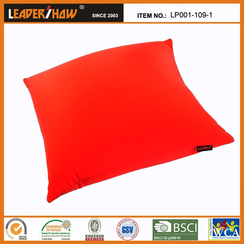 OEM Cheap Fillable  Microbeads Custom Solid Color Square Shape Throw Pillows