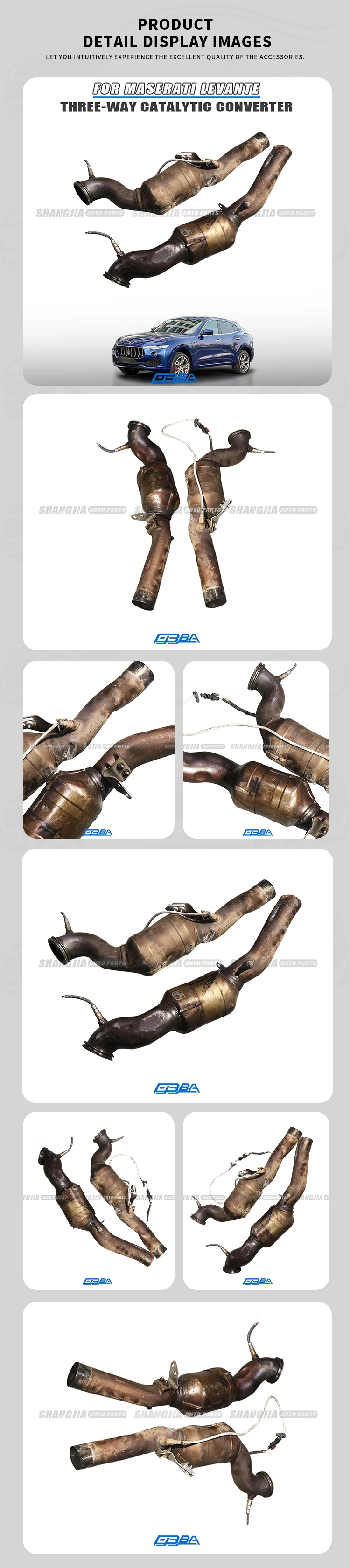 2017 Metal Exhaust Catalytic Convertors For Maserati Levante 670103673 Used Other Auto Parts manufacture