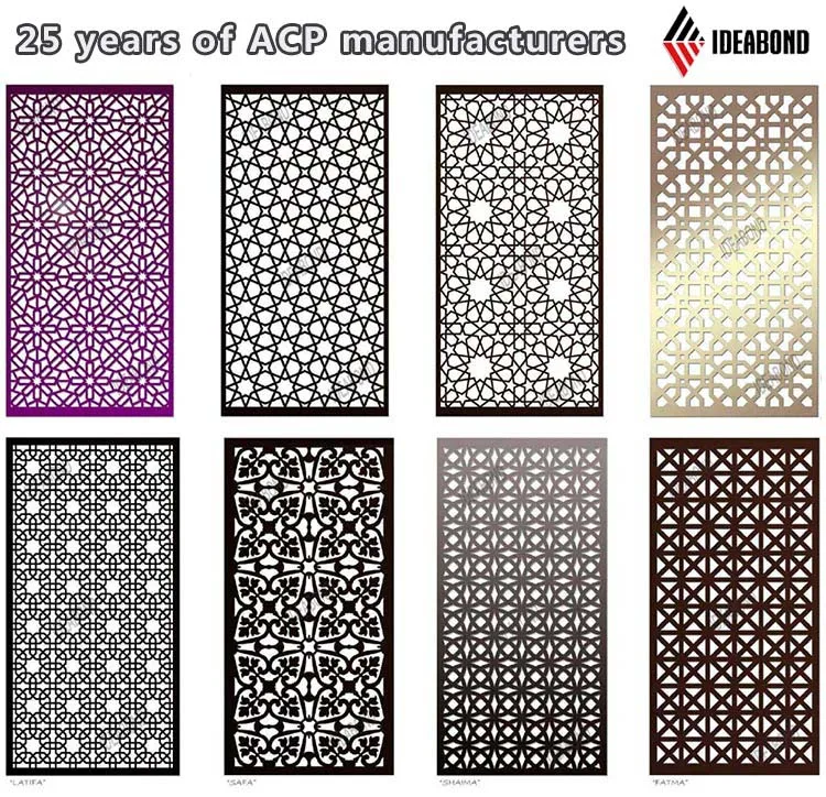 Antistatic Pvdf Acp Panel Aluminum Composite Panel Perforated Building