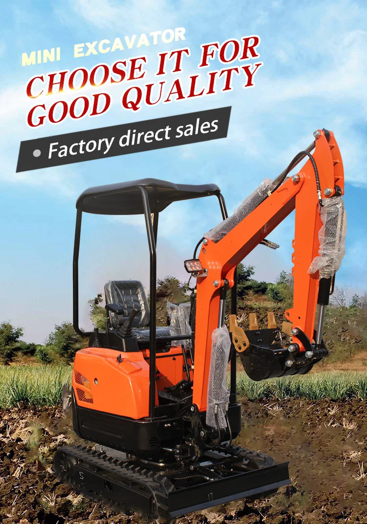 Free Shipping Smallest Mini Excavator 1 Ton 1.5 Ton Mini Excavator Mini
