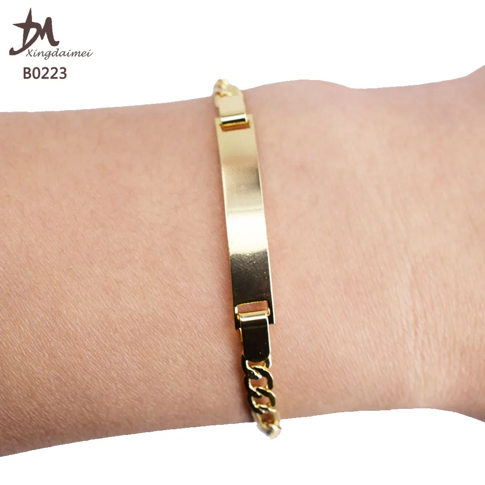 Gold Plated Sterling Silver  CZ ID Bracelet  Jewelleryboxcouk