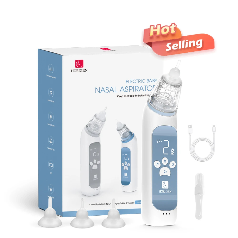 Factory Wholesale Baby Nose Vacuum Cleaner Pump Rechargeable 68Kps Strong Suction Electric Nasal Aspirator for Adult Children