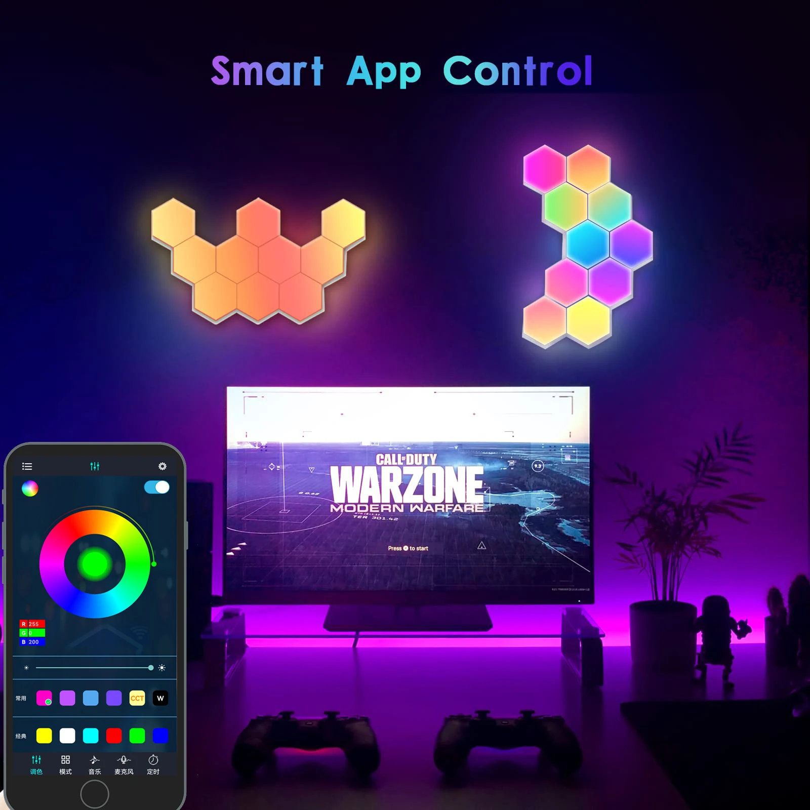 gaming accessories touch sensitive hexagon shape