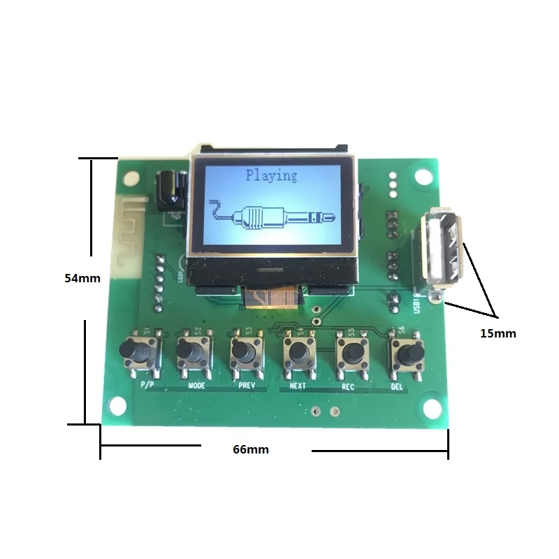 JK062B for Mixer LCD Display Can Show Song Name Recorder Blue Tooth USB Mp3 Player Module