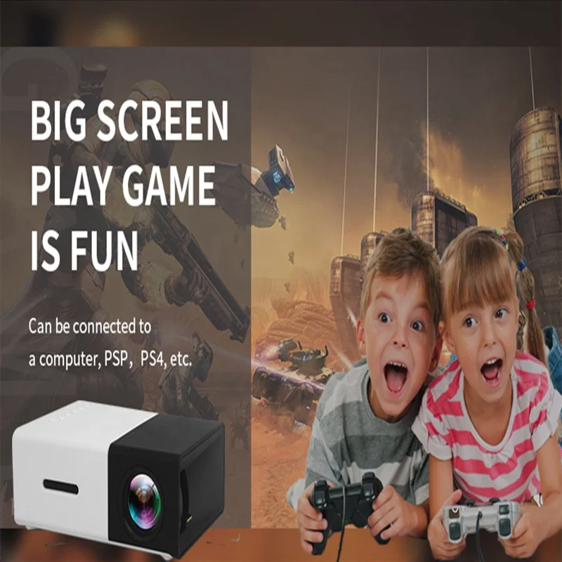 
Горячая Распродажа Мини HD LCD 1080p проектор для мультяшного домашнего кинотеатра карманный проектор размера телефона 4k 