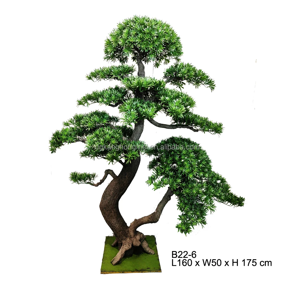 Artificial Plant Yew Podocarpus Big Tree Simulation Yacca Bonsai Pine