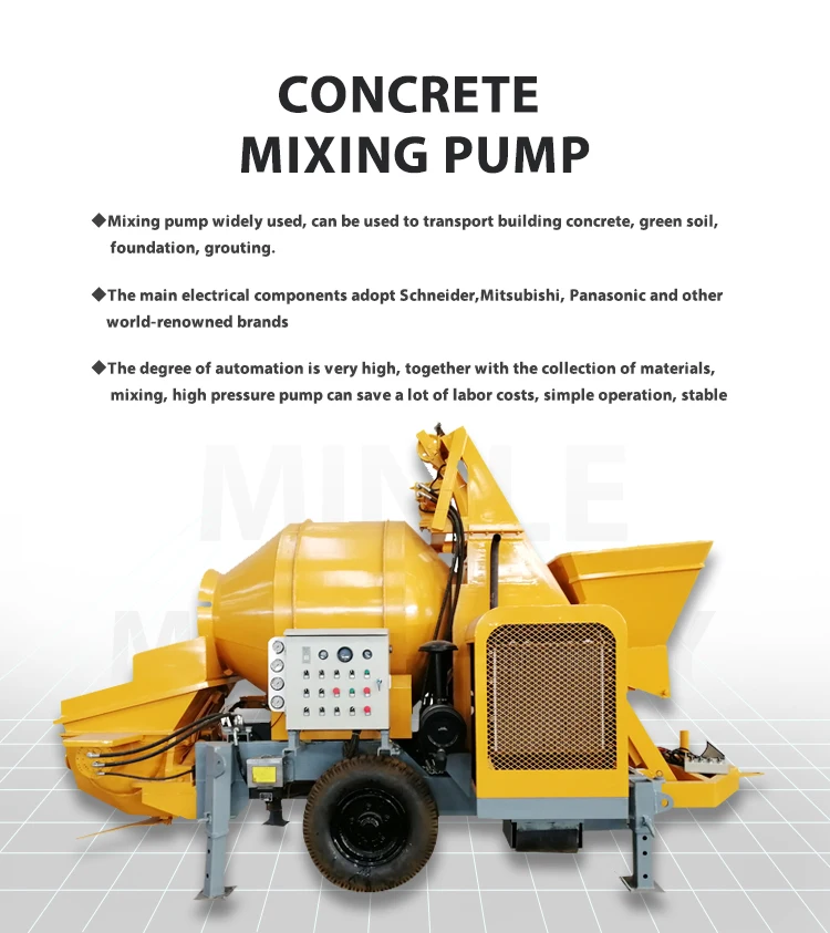 Concrete Pump With Mixer,Concrete Conveying Pump,Concrete Mixing Pump ...