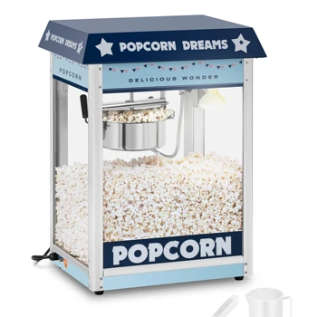 German Quality Standards CE Certified Market Leading Price 1600W 88L 220 and 270°C Blue Popcorn Machine