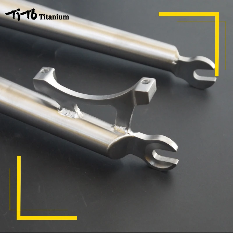 TITO Titanium Alloy 700C Tapered Pipe Disc Brake Bicycle Fork