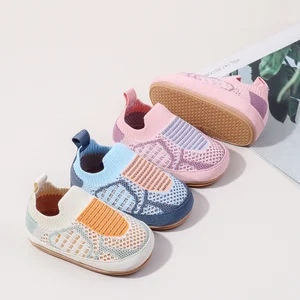 Comfortable Airy Stretchy Flexible Snug Stylish Slip-on All Seasons Infant Shoes for Boys and Girls